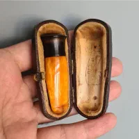 چوب سیگار کهربا عتیقه آلمانی