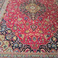 فرش دستباف کاشان  جفت ۱۲ متری لاکی سورمه ای|فرش|تهران, شمشیری|دیوار