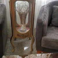 میز ویترین دار چوب