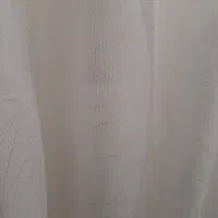 پرده ساتن کرم نقره ای روشن شاین نومناسب عروس