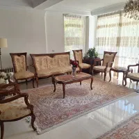 مبلمان چوب گردو کاردست ۹نفره با نهارخوری|مبلمان خانگی و میز عسلی|تهران, نیاوران|دیوار