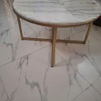 میز وسط مبل صفحه سنگ پایه فلز رنگ کوره ای|مبلمان خانگی و میز عسلی|آران و بیدگل, |دیوار