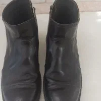 نیم بوت چرم مردانه