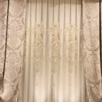 پرده کار شده همراه والن