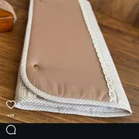 سرویس آشپزخانه پارچه ای قهوه ای، کرم