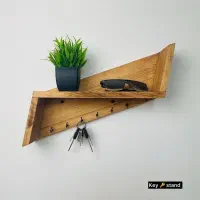 استند،شلف،جالباسی روستیک|کتابخانه، شلف، قفسه‌های دیواری|مشهد, پنجتن|دیوار