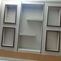 دکور چوبی|کتابخانه، شلف، قفسه‌های دیواری|بیرجند, |دیوار