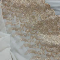 پرده حریر سفید|پرده، رانر، رومیزی|قم, باغ کرباسی|دیوار