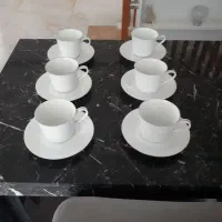 ۶ عدد فنجان ونعلبکی چایخوری