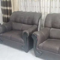 مبل راحتی چرم ۹نفره|مبلمان خانگی و میز عسلی|قائم‌شهر, |دیوار