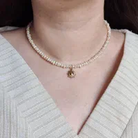 گردنبند مروارید طبیعی تک و عمده خام و جواهری|بدلیجات|تهران, پامنار|دیوار