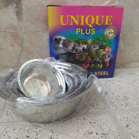 لگن و آبکش استیل برند یونیک کیفیت عالی