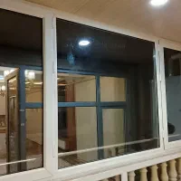 درب و پنجره دوجداره و شیشه و توری پلیسه