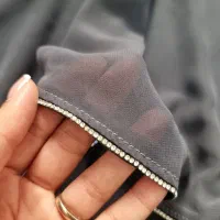 عبایه حریر در دورنگ طوسی،مشکی|لباس|بندر کنگان, |دیوار