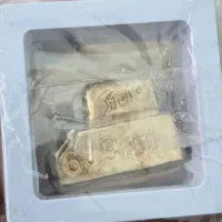 دو قطعه ۱۱ و ۲۶ گرمی طلای آب شده