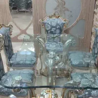 میزغذا خوری شش نفره با دوصندلی اضافی