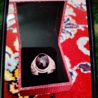 یک عدد انگشتر مردانه نقره حدید