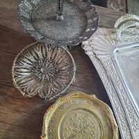 ظروف برنجی  و سینی و ظرف میوه