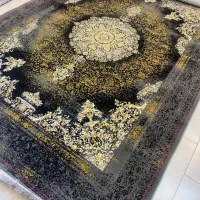 فرش مشهد ۱۲ اصفی فیلی طلاکوب پتینه جدید اکبند و نو