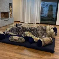 لحاف کرسی 4/20 در 4/20 متر مربع با وسط ترمه سلطنتی|رختخواب، بالش، پتو|تهران, شهید رجایی|دیوار