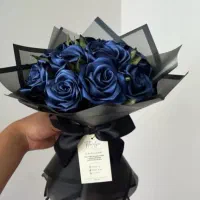 دسته گل روبانی گل جاودانه