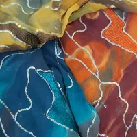 سه قواره پارچه حریر خامه دوزی و پولک