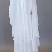 لباس عقد/مجلسی مدل کلوش با رویه شنلی  سفید|لباس|تبریز, |دیوار