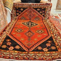 قالیچه دستباف زمینه روناسی لری بافت