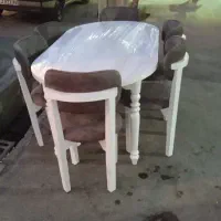 نهارخوری 6نفره کمجا میز بیضی|میز و صندلی غذاخوری|اراک, |دیوار