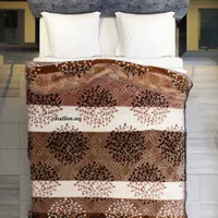 پتو دو نفره طرح شکوفه|رختخواب، بالش، پتو|مشهد, پایین خیابان|دیوار