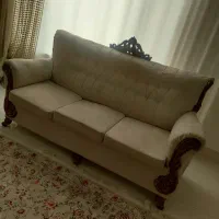 مبل هفت نفره ، ساعت ایستاده ، بوفه