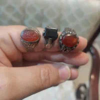 انگشتر نقره عقیق شرف شمس دور نجف