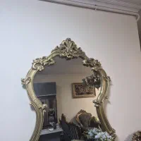 آینه با قاب چوب راش