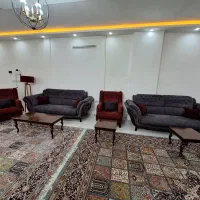 مبل هشت نفره  پارچه ترک سالم بامیزعسلی