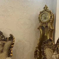 مبلمان استیل با بوفه ساعت و پرده|مبلمان خانگی و میز عسلی|پاکدشت, پاکدشت (مامازند)|دیوار