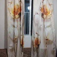 پرده پانچی طرح گل|پرده، رانر، رومیزی|قرچک, زیبا شهر|دیوار