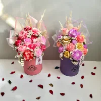 باکس گل شمع برا روز مادر،تولد،نوزاد و یلدا