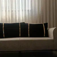 بالشت نوار طلایی مشکی|پشتی|مشهد, ابوذر|دیوار