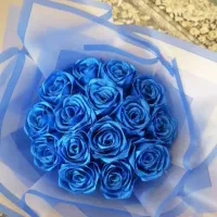 گل و دسته گل رز ، روبانی ، هدیه ای ماندگار|گل مصنوعی|کرمان, |دیوار