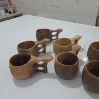 سینی .قندون .کاسه .اردوخوری چوبی|ظروف سرو و پذیرایی|یزد, |دیوار