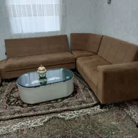 مبل ال درحد صفر همراه جلومبلی  قیمت مناسب|مبلمان خانگی و میز عسلی|مهاباد (آذربایجان غربی), |دیوار