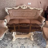 مبل کلاسیک  ۹ نفره درحد نو|مبلمان خانگی و میز عسلی|شاهین‌شهر, بنیاد ازدواج|دیوار