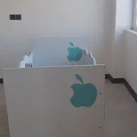 تخت کودک طرح اپل|تخت و صندلی بچه|آوج, |دیوار