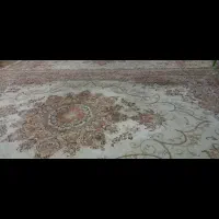 فرش ۱۲متری ابریشمی نقش برجسته