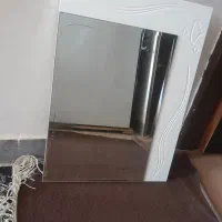 اینه دور سفید مناسب برای حمام اتاق