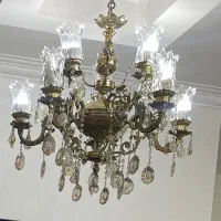 لوستر برنجی ۱۰شعله