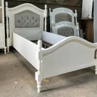 تخت خواب یک نفره چوبی در رنگهای متنوع|تخت و سرویس خواب|اردبیل, |دیوار