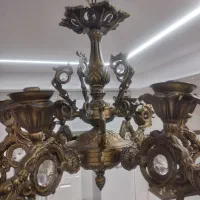 لوستر۶شاخه ۱۲شعله برنز