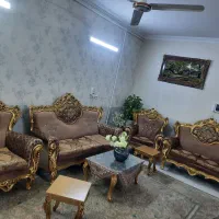 یک دست مبل 7نفره سلطنتی باجلومبلی|مبلمان خانگی و میز عسلی|یزد, |دیوار