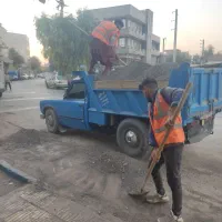 حمل مصالح و نخاله نیسان کمپرسی بلوک سیمانی